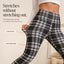 Wearbella High-Waist Thermal Leggings for Women - Warm Plaid Winter Leggings with Brushed Lining 5