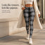 Wearbella High-Waist Thermal Leggings for Women - Warm Plaid Winter Leggings with Brushed Lining 8