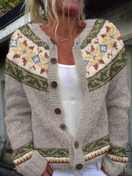 Women’s Autumn Fair Isle Knitted Cardigan