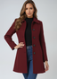 Women’s Fit and Flare Button Front Trench Coat
