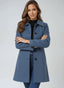 Women’s Button-Front Mid-Length Winter Coat
