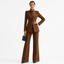 Women’s Sculpted Blazer & Flared Trouser Power Suit