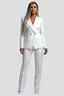 Women’s Double Breasted Blazer and Trouser Suit - White