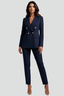 Women’s Double Breasted Blazer and Trouser Suit - Navy