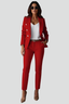 Women’s Double Breasted Blazer and Trouser Suit - Red