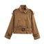 Women's Belted Trench Coat - Double-Breasted Design, Stylish Outerwear for All Occasions 0