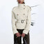 Women's Belted Trench Coat - Double-Breasted Design, Stylish Outerwear for All Occasions 1