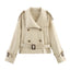 Women's Belted Trench Coat - Double-Breasted Design, Stylish Outerwear for All Occasions 6