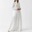 Women’s Button Front Long Sleeve Maxi Dress