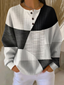 Women's Sweater | Waffle Knit Texture, Brushed Interior 2