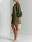 Women’s Ruffle Sleeve Button-Front Mini Dress - view 10
