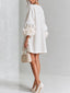 Women’s Ruffle Sleeve Button-Front Mini Dress - view 4