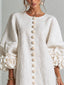 Women’s Ruffle Sleeve Button-Front Mini Dress - view 6