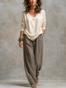 Women’s Draped Duster Jacket Three-Piece Set - view 2