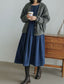 Women’s Long Sleeve Velvet Smock Dress - view 3