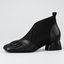 Women’s Square Toe Knit Panel Ankle Boots - view 8