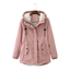 Women’s Plush-Lined Hooded Winter Parka - Dusty Rose
