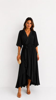 Women's Dress Folded, Adjustable Waistband