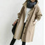 Women’s Hooded Longline Trench Coat - Brown