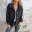 Women’s Teddy Fleece Button Jacket - Black