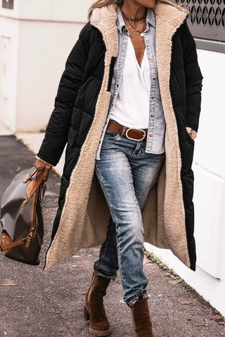 Women's Hooded Longline Puffer Coat