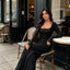 Women’s Square Neck Long Sleeve Wide-Leg Jumpsuit - view 7