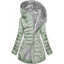 Women’s Quilted Hooded Winter Coat - Light Green