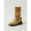 Women’s Buckle Mid Calf Biker Boots