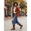 Women’s Buckle Mid Calf Biker Boots
