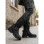 Women’s Buckle Mid Calf Biker Boots