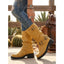 Women’s Buckle Mid Calf Biker Boots