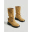 Women’s Buckle Mid Calf Biker Boots