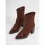 Women’s Cap Toe Chunky Heel Ankle Boots
