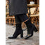 Women’s Cap Toe Chunky Heel Ankle Boots