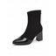 Women’s Cap Toe Chunky Heel Ankle Boots