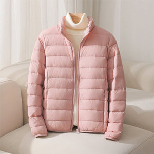 Women’s Lightweight Quilted Stand Collar Puffer Jacket
