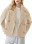 Women’s Cropped Double Breasted Peacoat
