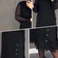 Women’s Embellished Mesh Sleeve Midi Dress