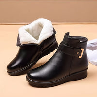 Women’s Fur Lined Buckle Ankle Boots