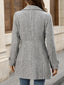 Women’s Herringbone Belted Wool Blend Coat