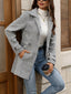 Women’s Herringbone Belted Wool Blend Coat