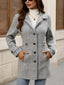 Women’s Herringbone Belted Wool Blend Coat