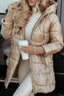 Women’s Hooded Quilted Jacket with Fur Lined Hood