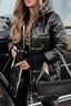 Women’s Hooded Quilted Jacket with Fur Lined Hood