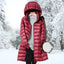 Women’s Longline Hooded Puffer Coat