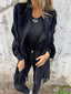 Women’s Longline Shawl Collar Fringe Cardigan