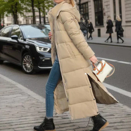 Women’s Maxi Length Hooded Puffer Coat