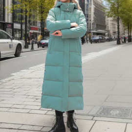 Women’s Maxi Length Hooded Puffer Coat