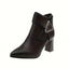 Women’s Pointed Ankle Boots with Metal Trim