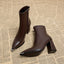 Women’s Pointed-Toe Chunky Heel Ankle Boots
